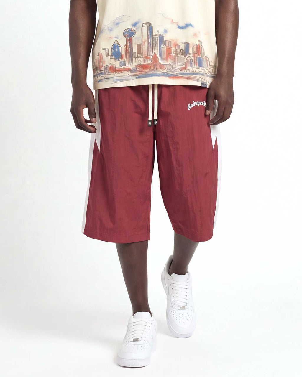 Godspeed Anvil 3QTR Shorts Red