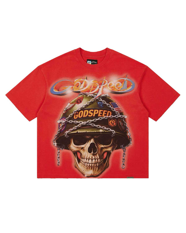 Godspeed Badges Of Honor Tee Cherry Hover Image