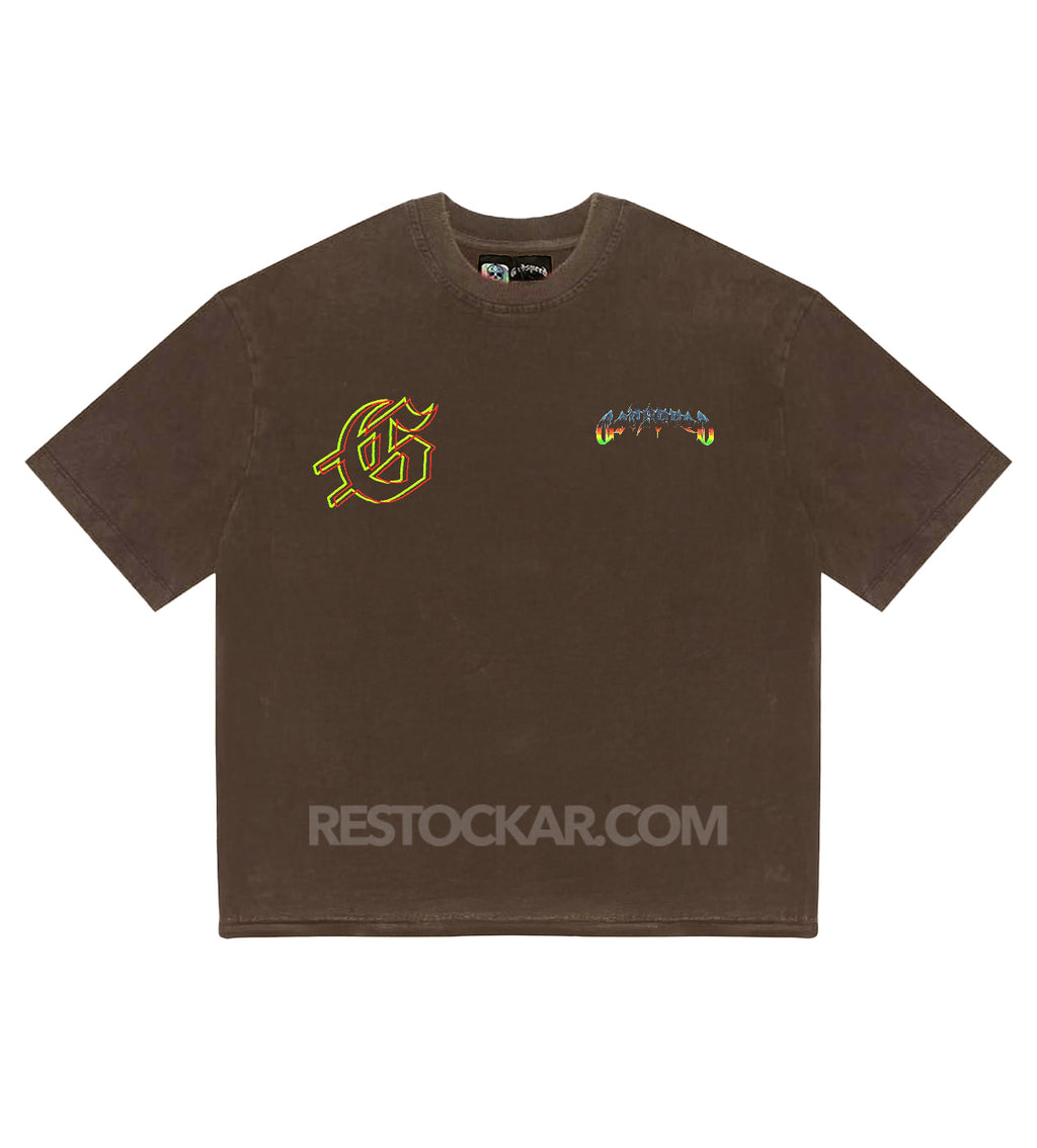 Godspeed Biker Nation Tee Mocha Brown