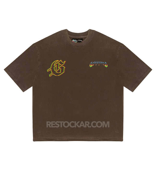 Godspeed Biker Nation Tee Mocha Brown Main Image