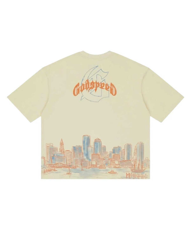 Godspeed Boston Skyline Tee Bone Main Image