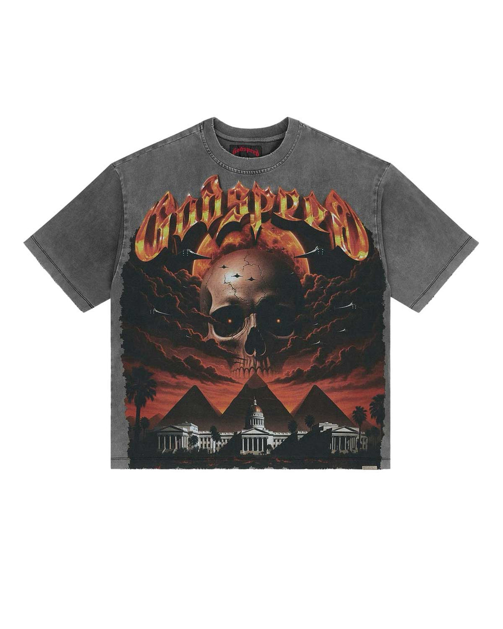 Godspeed Echoes Of Empire Tee Grey