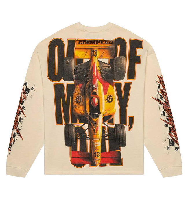 Godspeed F1 Finish Line L/S Tee Bone Main Image