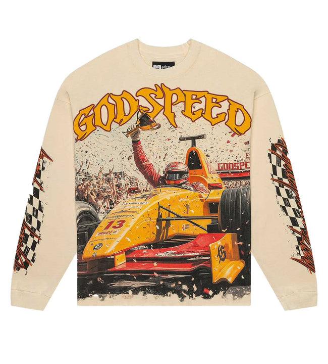 Godspeed F1 Finish Line L/S Tee Bone Hover Image