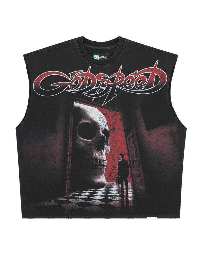 Godspeed Fate's Doorstep Sleeveless Tee Black Hover Image
