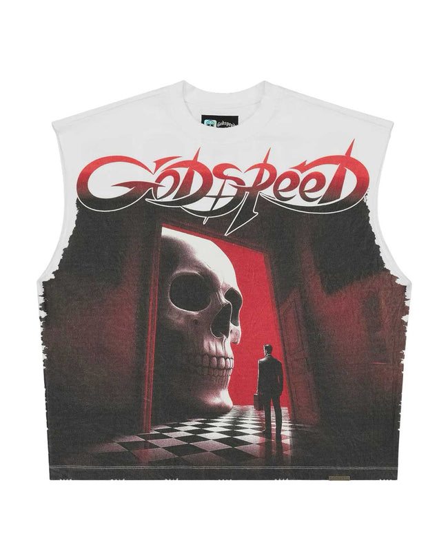 Godspeed Fate's Doorstep Sleeveless Tee White Hover Image
