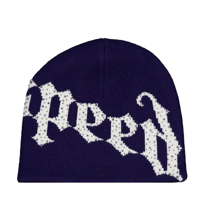 Godspeed Forever OG Logo Studded Beanie Navy/White Main Image