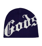 Godspeed Forever OG Logo Studded Beanie Navy/White