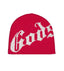 Godspeed Forever OG Logo Studded Beanie Red/White