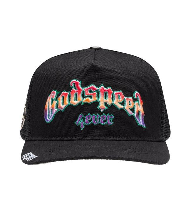 Godspeed Forever Trucker Gradient Hawaiian Hat Black Hover Image