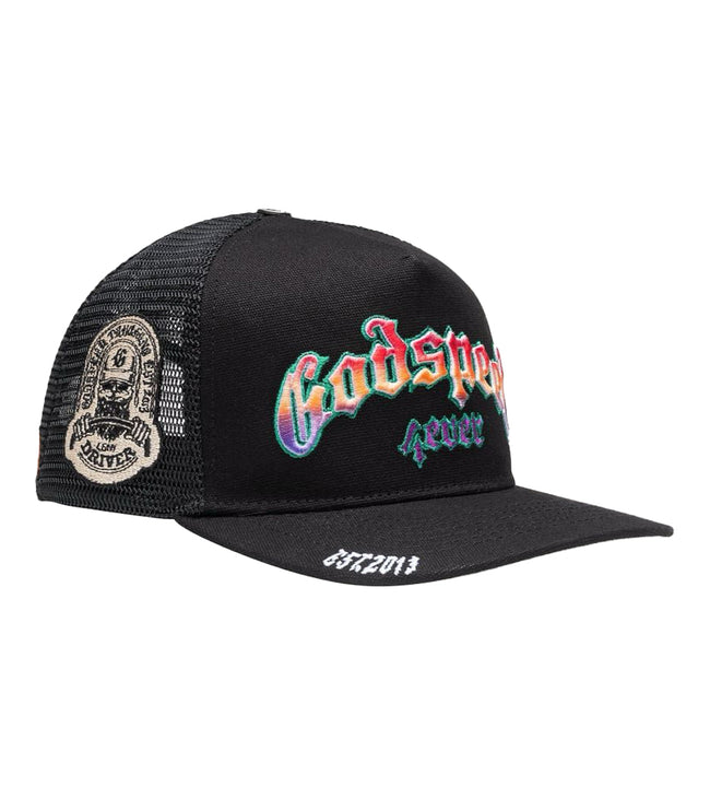 Godspeed Forever Trucker Gradient Hawaiian Hat Black Main Image