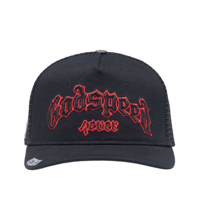 Godspeed Forever Trucker Hat Black/Red Hover Image