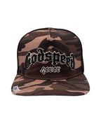 Godspeed Forever Trucker Hat Brown/Green Camo