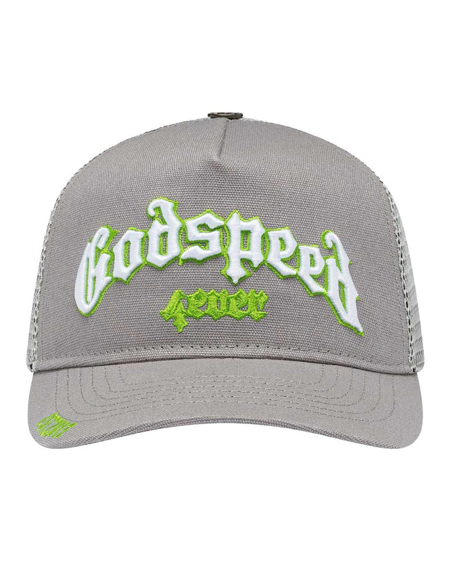 Godspeed Forever Trucker Hat Grey/Lime Hover Image