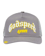 Godspeed Forever Trucker Hat Grey/Yellow