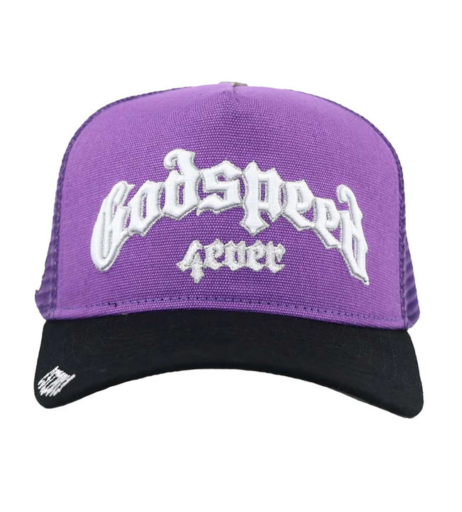Godspeed Forever Trucker Hat Purple/Black Hover Image