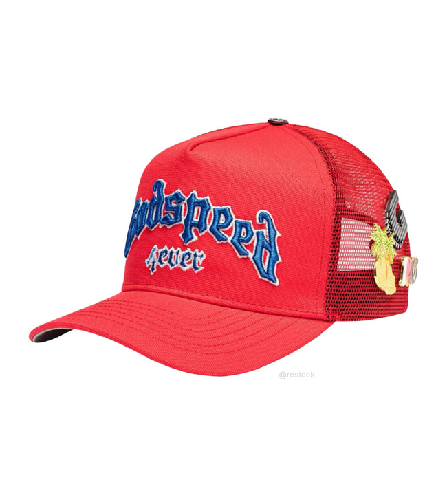 Godspeed Forever Trucker Hat Red/Blue/White Main Image