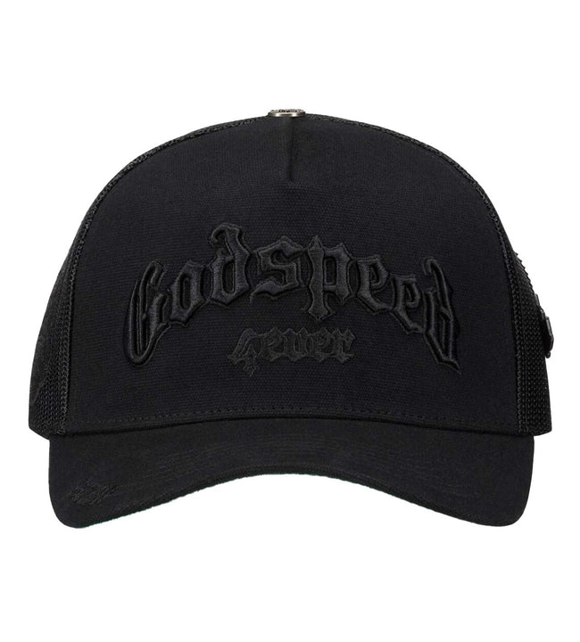 Godspeed Forever Trucker Hat Vanta Black Hover Image