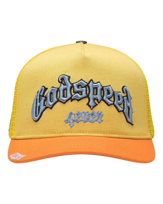 Godspeed Forever Trucker Hat Yellow/Orange Hover Image