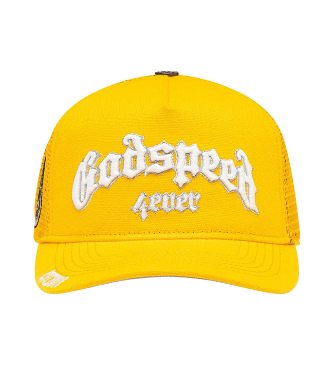 Godspeed Forever Trucker Hat Yellow Hover Image