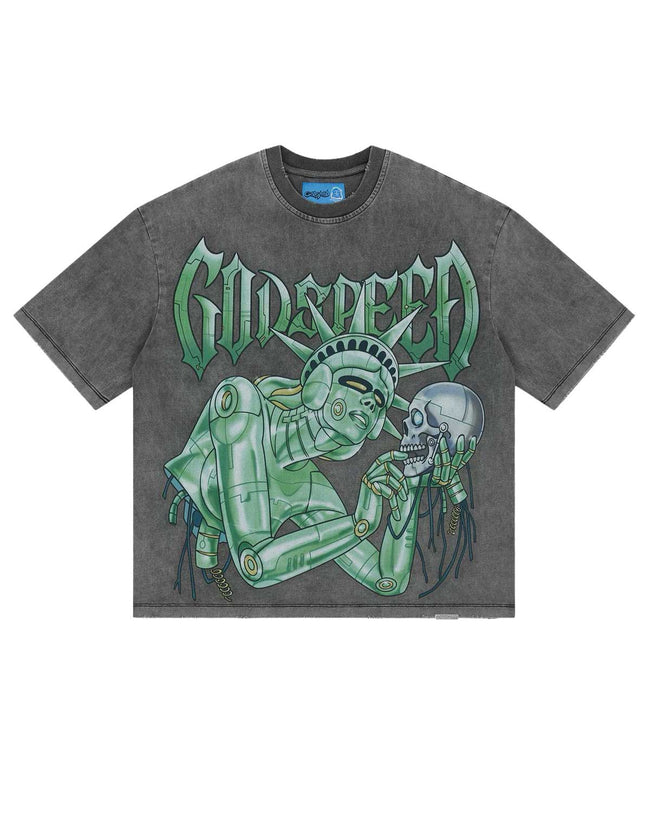 Godspeed Freedoms Protocol Tee Grey Hover Image