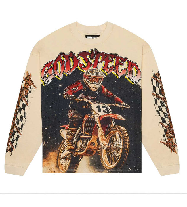 Godspeed Full Throttle L/S Tee Bone Hover Image