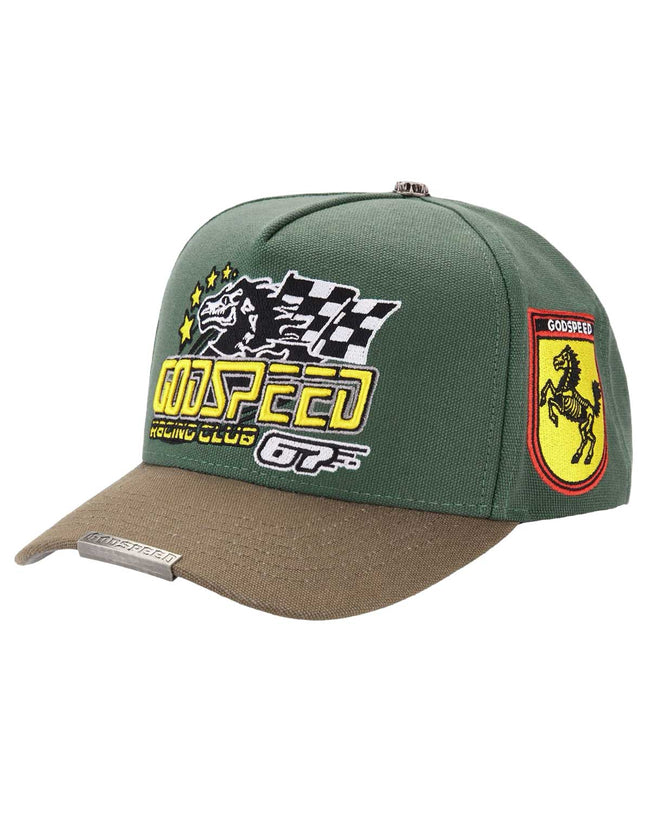 Godspeed GRC Members Snapback Hat Green/Brown Main Image