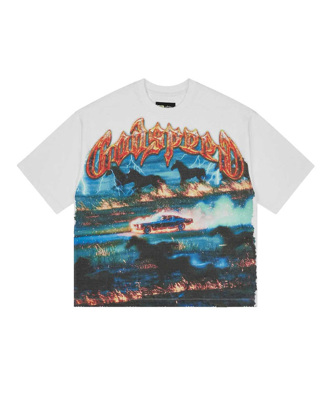 Godspeed Horsepower Tee White Hover Image