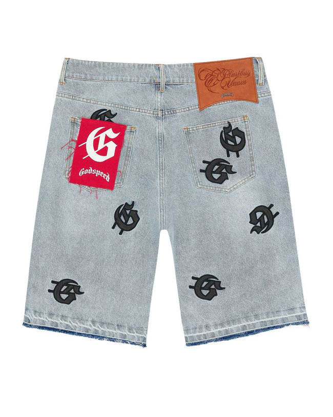 Godspeed Infinity Denim Shorts Blue Boom Main Image