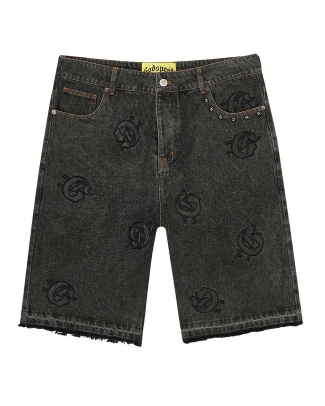 Godspeed Infinity Denim Shorts Black Boom Hover Image