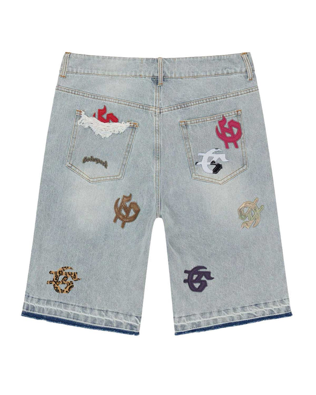 Godspeed Infinity Denim Shorts Multi Color Blue Main Image