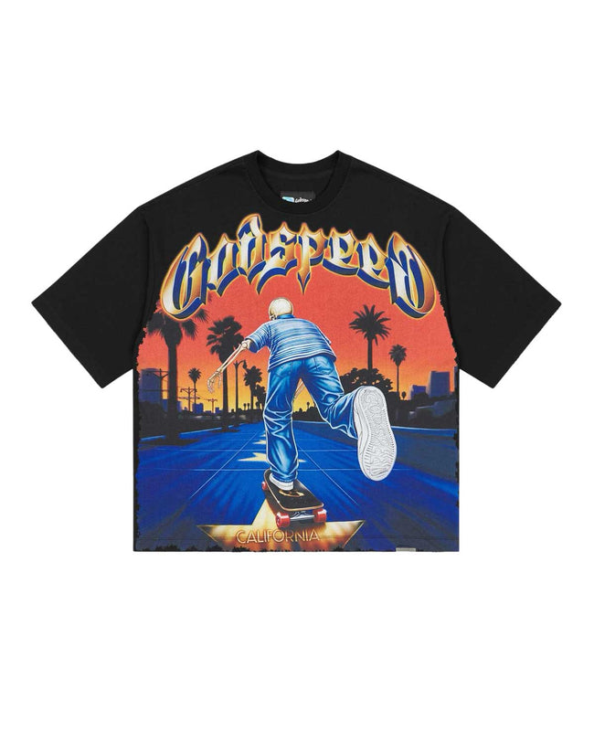 Godspeed Kick Push Tee Black Hover Image