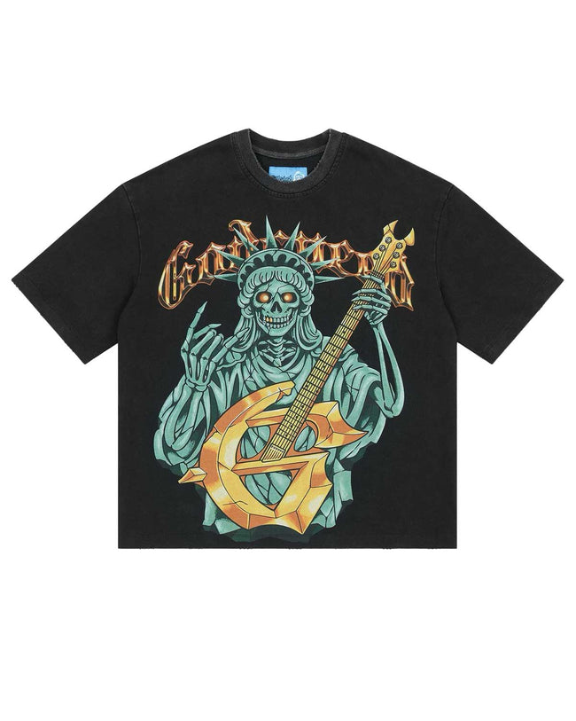 Godspeed Liberty Rock Tee Black Hover Image