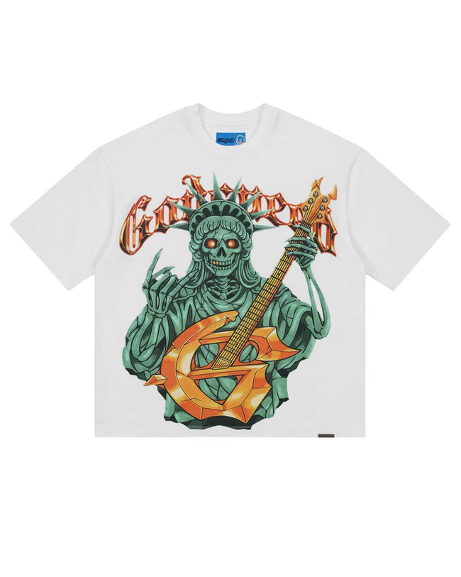 Godspeed Liberty Rock Tee White Hover Image
