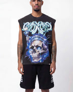 Godspeed Liberty Tears Sleeveless Tee Black