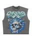 Godspeed Liberty Tears Sleeveless Tee Grey