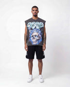 Godspeed Liberty Tears Sleeveless Tee Grey