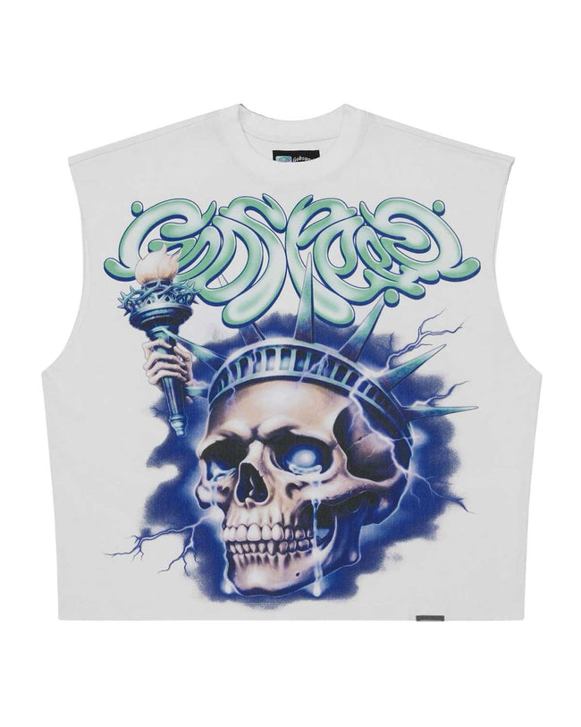 Godspeed Liberty Tears Sleeveless Tee White Hover Image