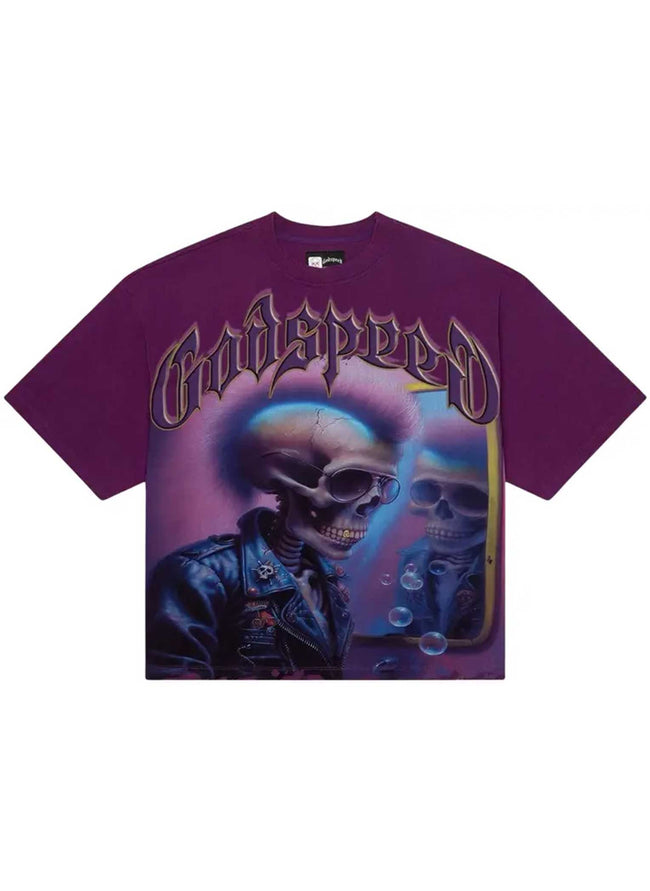 Godspeed Man in the Mirror Tee Plum Wash Hover Image