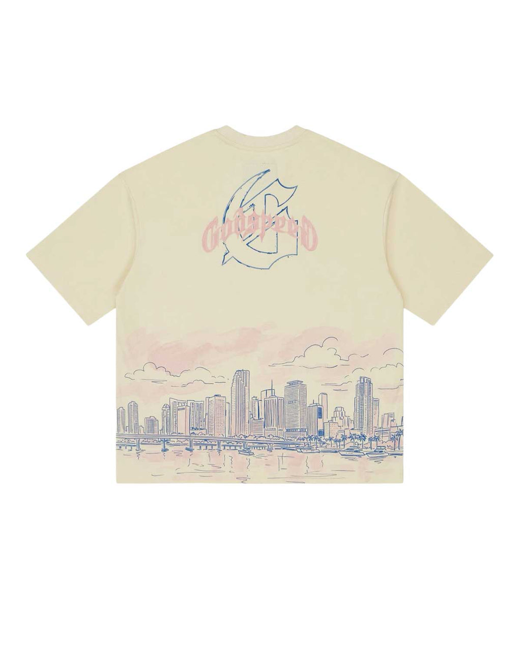 Godspeed Miami Skyline Tee Bone