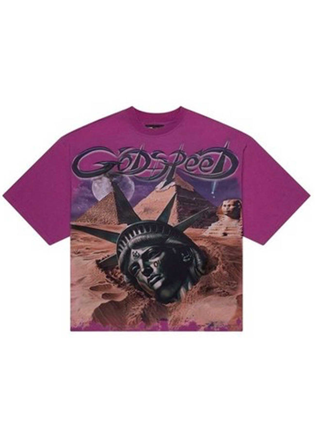 Godspeed Mother Cairo Tee Plum Wash Hover Image