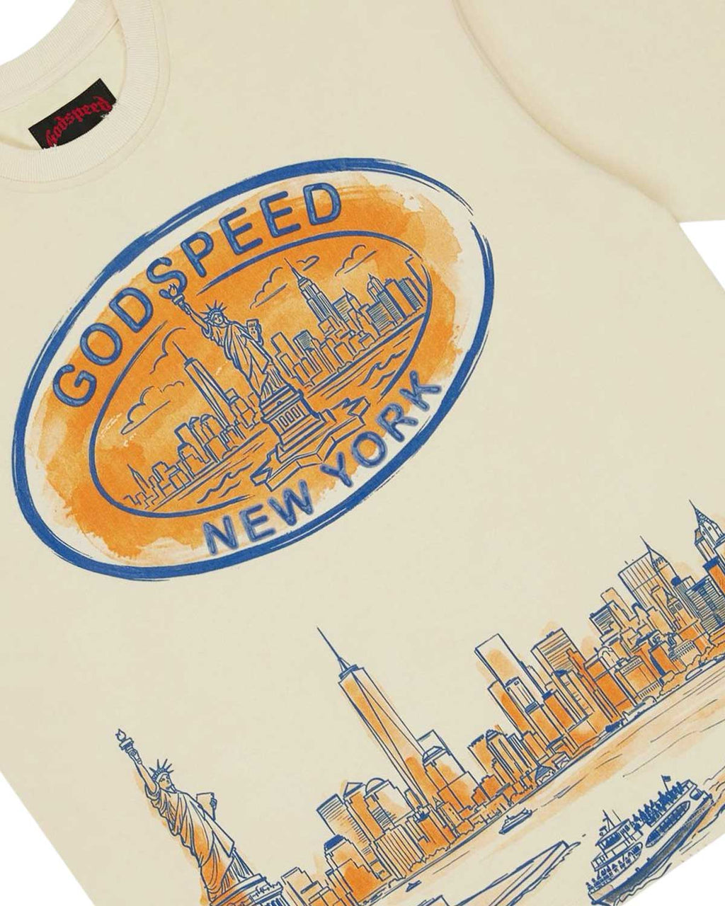 Godspeed New York Skyline Tee Bone