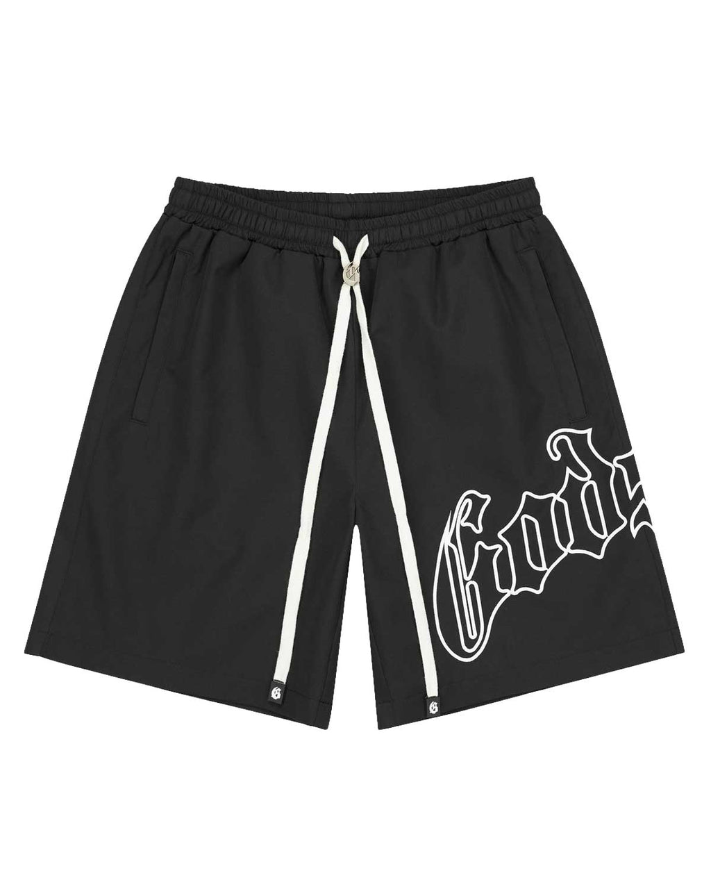 Godspeed OG Logo Nylon Shorts Black/White
