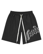 Godspeed OG Logo Nylon Shorts Black/White