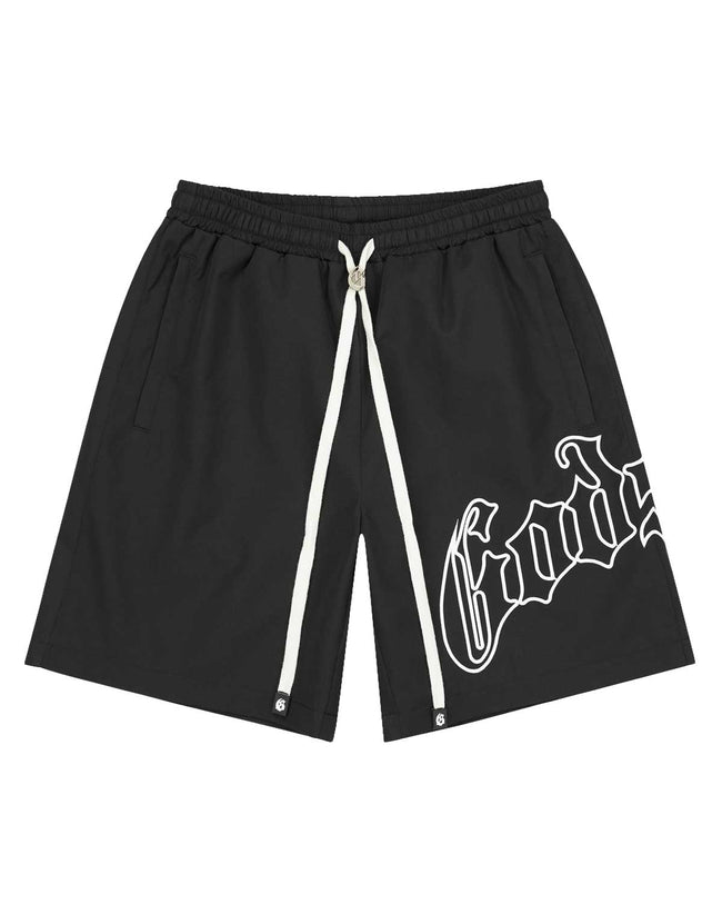 Godspeed OG Logo Nylon Shorts Black/White Hover Image