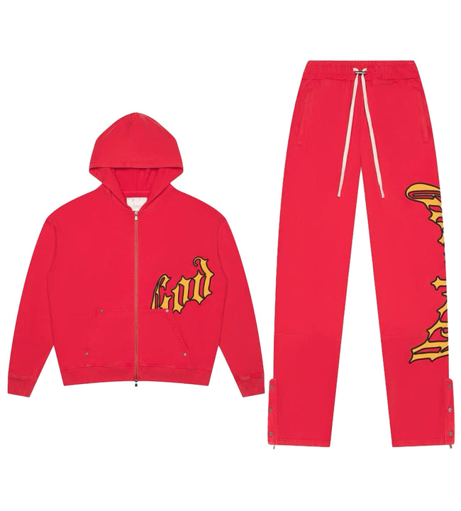 Godspeed OG Logo Sweatsuit V2 Red/Yellow Hover Image