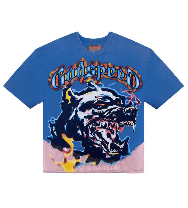 Godspeed Off The Leash Tee Royal Blue Hover Image