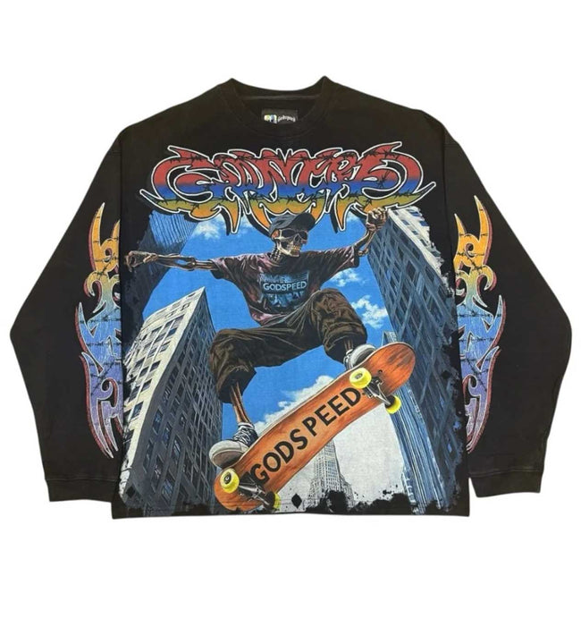 Godspeed Ollie L/S Tee Black Hover Image