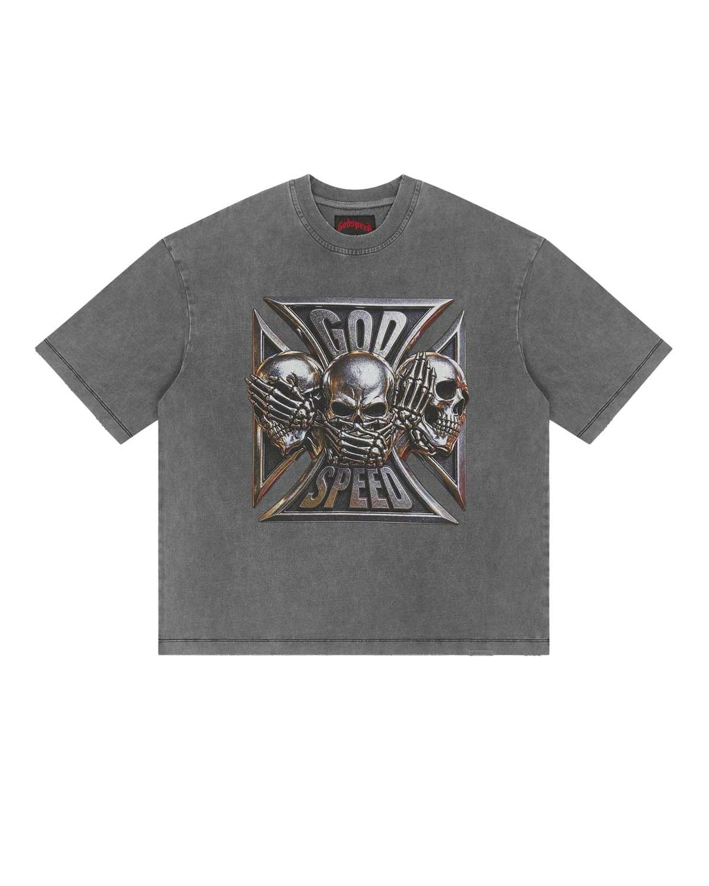 Godspeed Omerta Tee Ash Grey