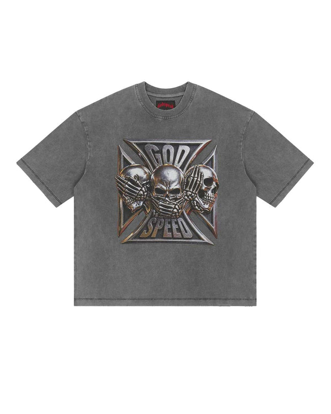 Godspeed Omerta Tee Ash Grey Hover Image